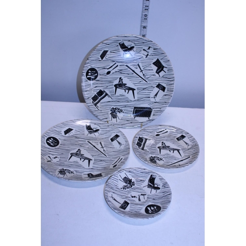 143 - Four pieces of classic Ridgeway homemaker plates assorted sizes