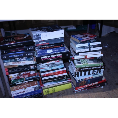 63 - A large job lot of military related books.  No shipping