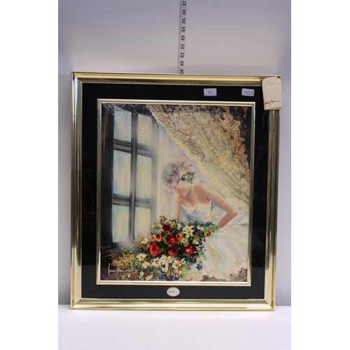 115 - A framed original art work by Juan Marianne with COA 63x73cm, shipping unavailable