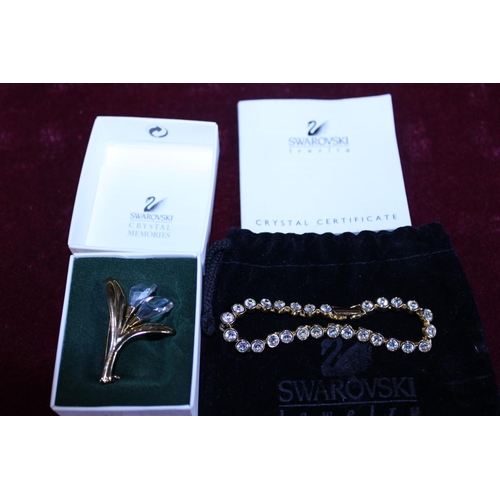 275 - Two pieces of Swarovski jewellery
