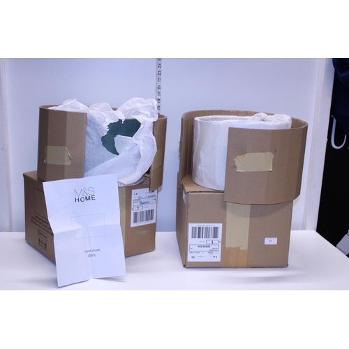 79 - Two new boxed M&S lampshades