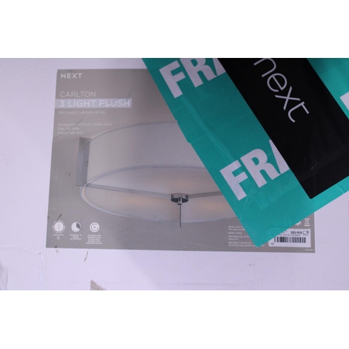 98 - A new boxed Next ceiling light (unchecked)