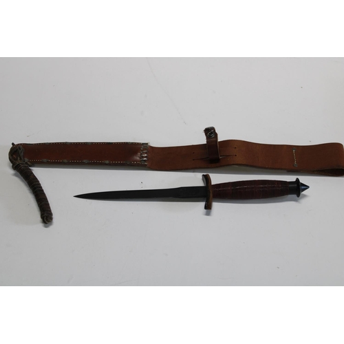 286 - An American style V42 'Devil Brigade' Stiletto fighting knife