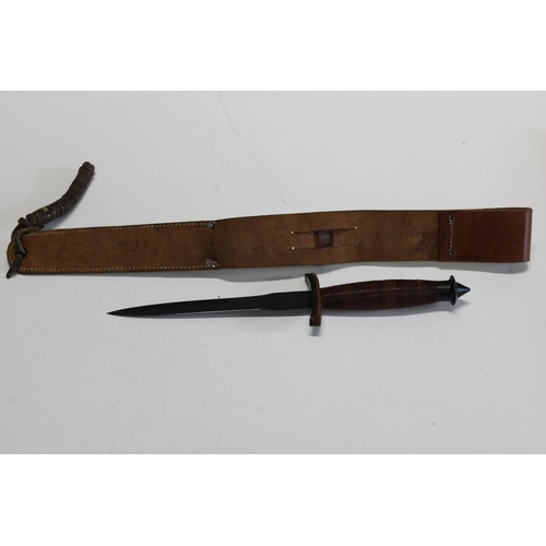 286 - An American style V42 'Devil Brigade' Stiletto fighting knife