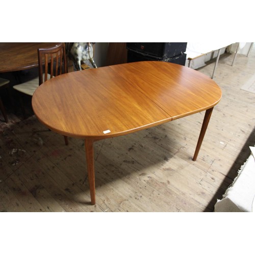 79 - A mid-century Scandinavian Nils Jonsson table with two extending panels. L=155cm W=100cm H=73cm exte... 