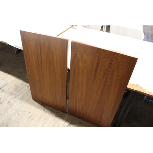 79 - A mid-century Scandinavian Nils Jonsson table with two extending panels. L=155cm W=100cm H=73cm exte... 