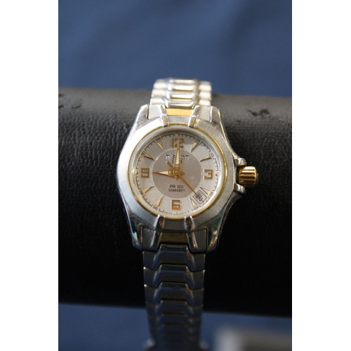 136 - A ladies Tissot pr100 wrist watch