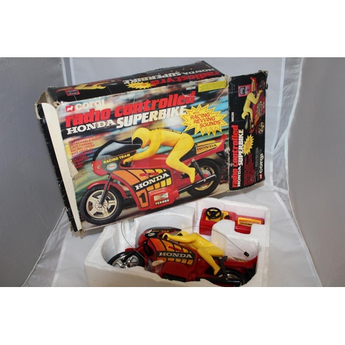 11 - A boxed Corgi radio controlled Honda superbike