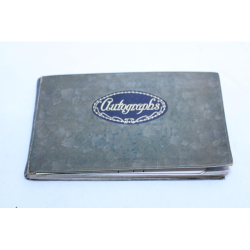 135 - A Edwardian period autograph album with various signatures from silver screen stars, actors and sing... 