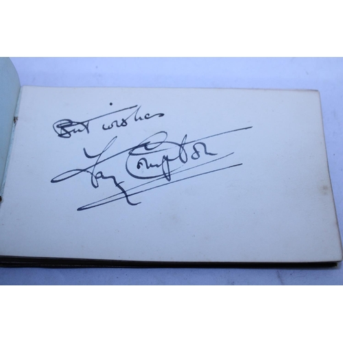 135 - A Edwardian period autograph album with various signatures from silver screen stars, actors and sing... 