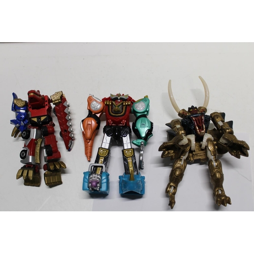 27 - Three Bandai transformers figures a/f