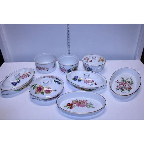 53 - A selection of Royal Worcester Pershore kitchen ceramics shipping unavailable