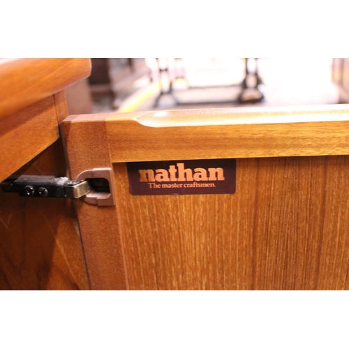 386 - A mid century Nathan music cabinet L100 x H75 x D45, shipping unavailable