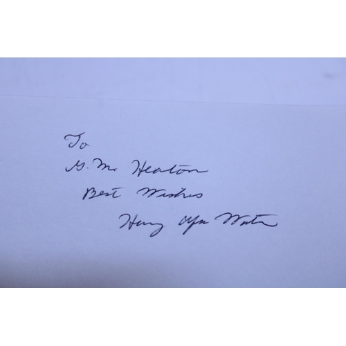 285 - A Nihon to Koza Volume VI Japanese Swords Part 1 book with dedication from Harry Watson