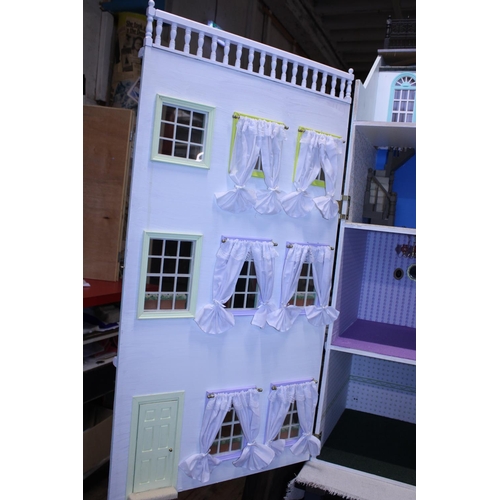 330 - A large Georgian style dolls house, shipping unavailable