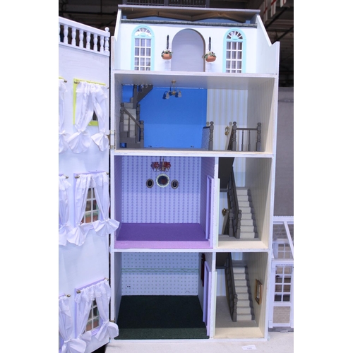 330 - A large Georgian style dolls house, shipping unavailable