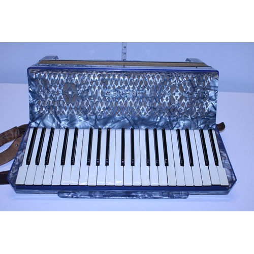 170 - A vintage Hohner Verdi III accordion in case, shipping unavailable