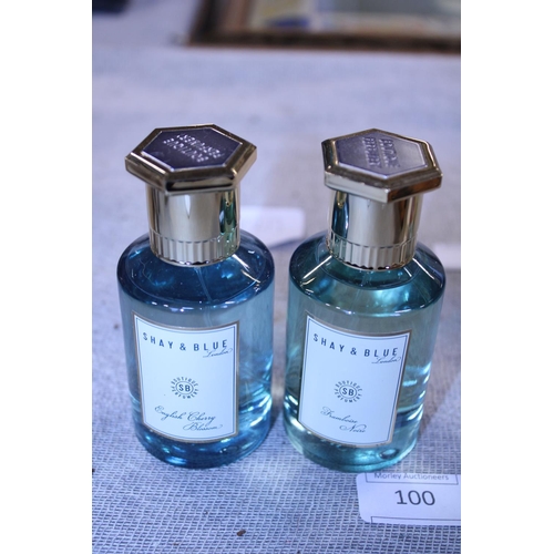 100 - Two bottles Shay & Blue perfume