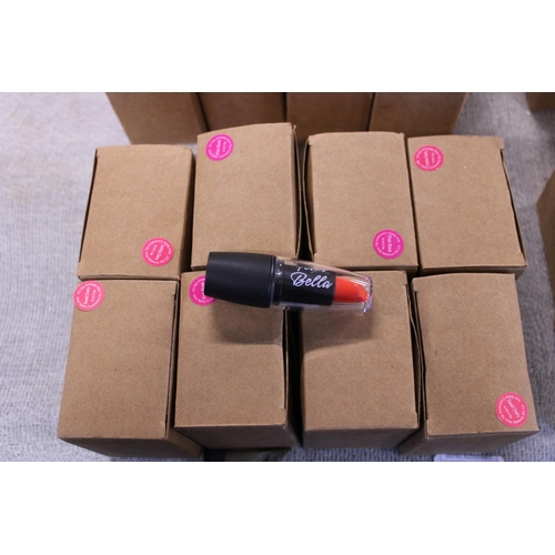 116 - Eight boxes x6 of new Bella Noir lipsticks assorted colours