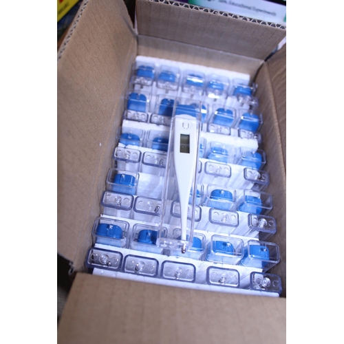 309 - A box of fifty new digital thermometers