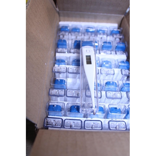 314 - A box of fifty new digital thermometers