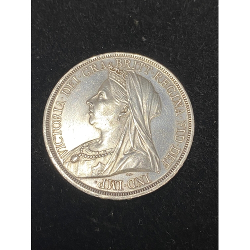 97 - A silver Victorian 1893 crown