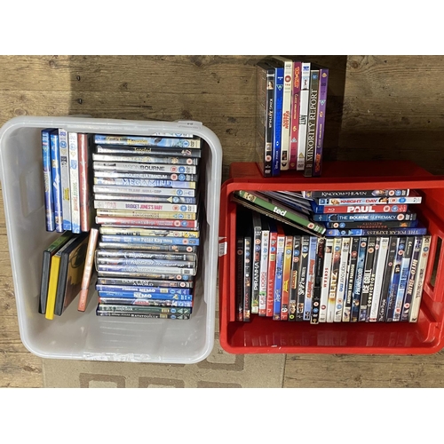 190 - Two boxes of mixed genre DVD's