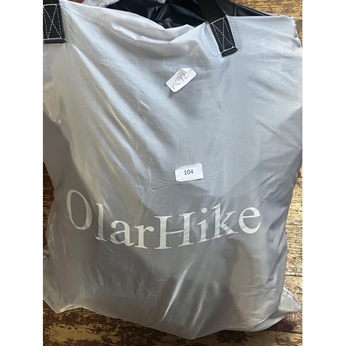 104 - A Olarhike inflatable mattress (untested). Shipping unavailable