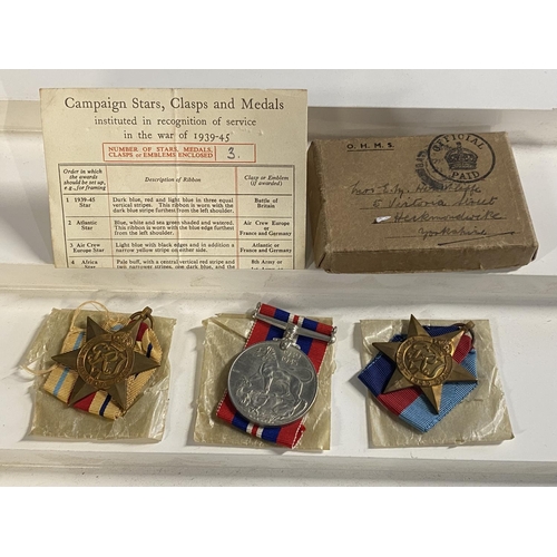 207 - Three boxed WW2 medals