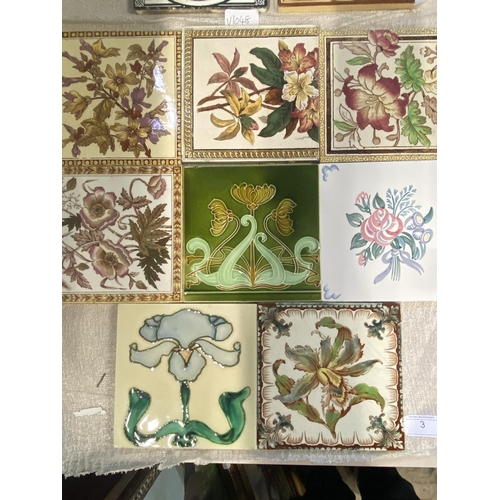 3 - A selection of antique tiles