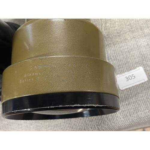 305 - A vintage GAUMONT - KALEE bloomed projection lens series S