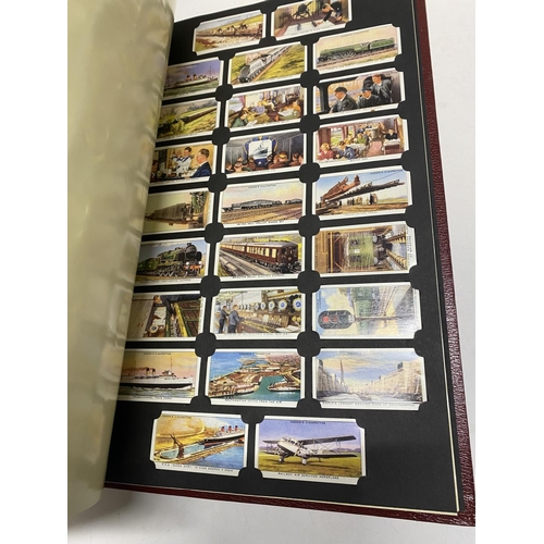 346 - A card collectors society folder full of reprint cigarette cards