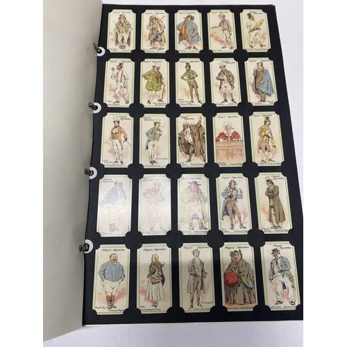 348 - A card collectors society folder full of reprint cigarette cards