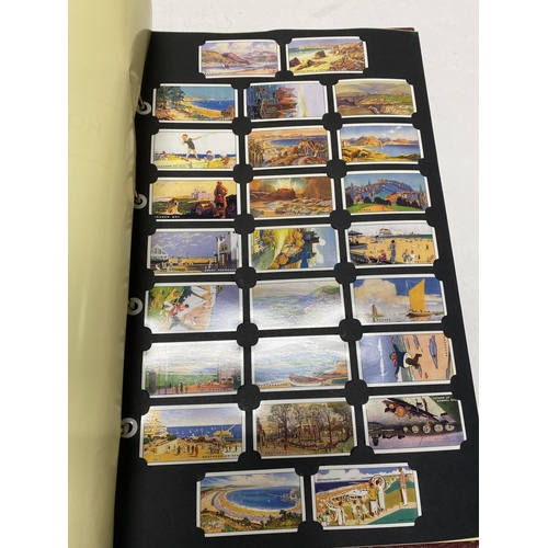 349 - A card collectors society folder full of reprint cigarette cards