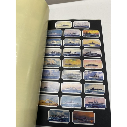 350 - A card collectors society folder full of reprint cigarette cards