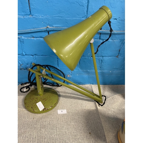 8 - A vintage Anglepoise lamp (needs springs, untested). Shipping unavailable