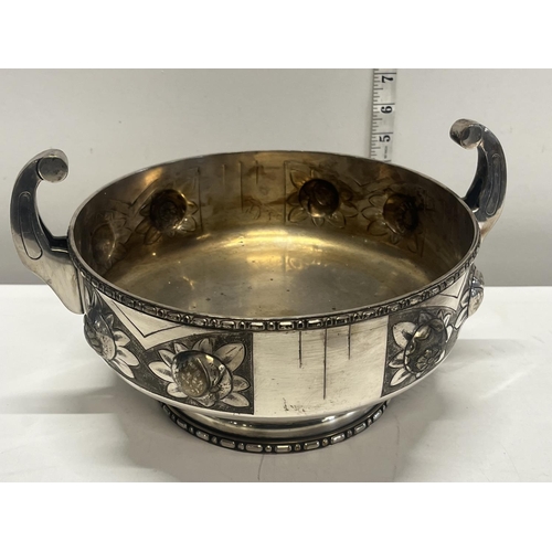 253 - Art deco plated bowl