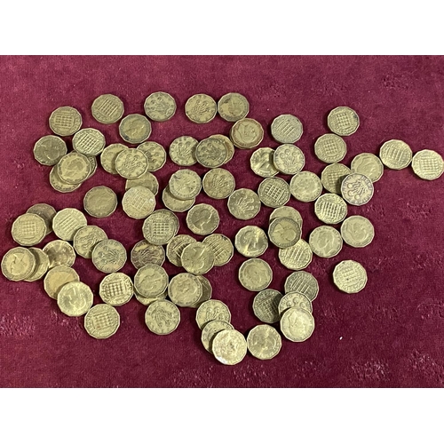 110 - A job lot of British 3p pieces