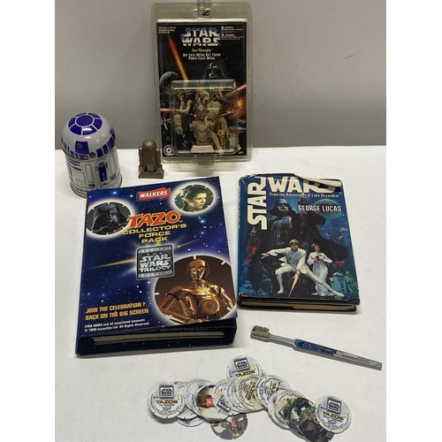 234 - A selection of assorted Star Wars ephemera etc including Tazo cards