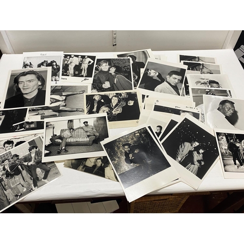 19 - A box full of assorted musical related photographic prints used for Media publicity.