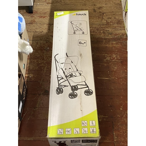 198 - A new boxed Hauck child's push chair (unchecked)