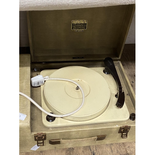 91 - A early Dansette record player (untested).shipping unavailable.