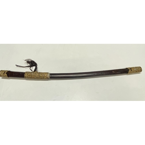 98 - A Japanese Kutani sword and scabbard, shipping unavailable (over 18's only)