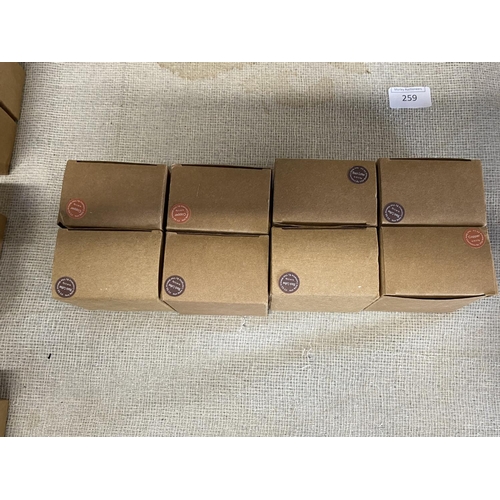 259 - Eight boxes of new  Bella Noir lipsticks