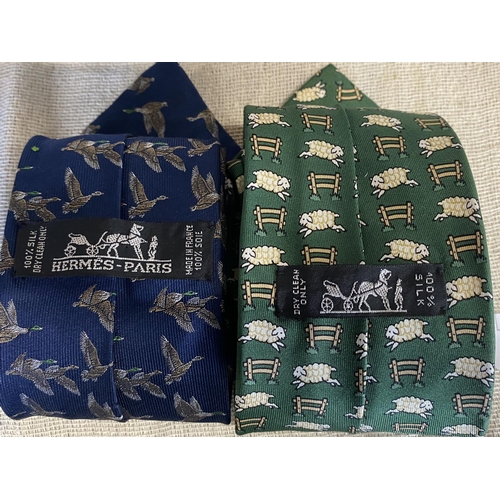 269 - Two Hermes silk ties