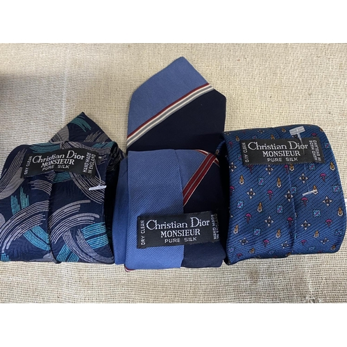 271 - Three Christian Dior neck ties