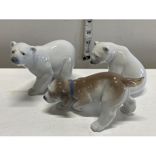 281 - Three Lladro animal figures