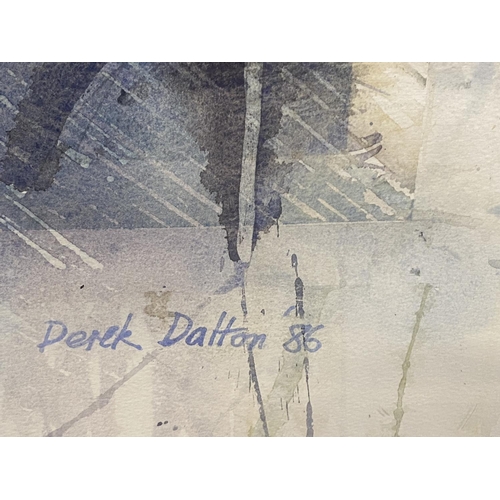 90 - A signed original watercolour by Derek Dalton dated 1986 'Part of the wear series entitled Sunderlan... 