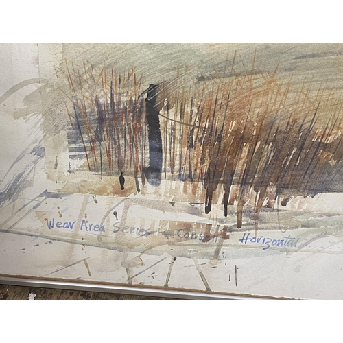 93 - A signed original watercolour by Derek Dalton dated 1986 'Part of the wear series entitled Consell H... 