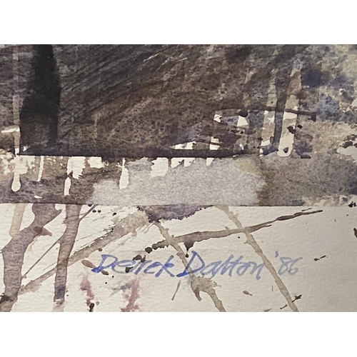 93 - A signed original watercolour by Derek Dalton dated 1986 'Part of the wear series entitled Consell H... 